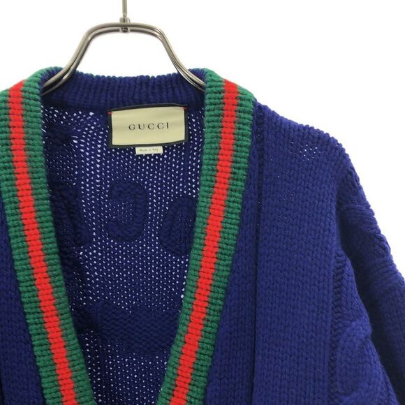 Gucci | WOOL Cardigan W Patche Wool Bijou Knit Cardigan | M | Multicolor | Men's - Picture 2 of 8
